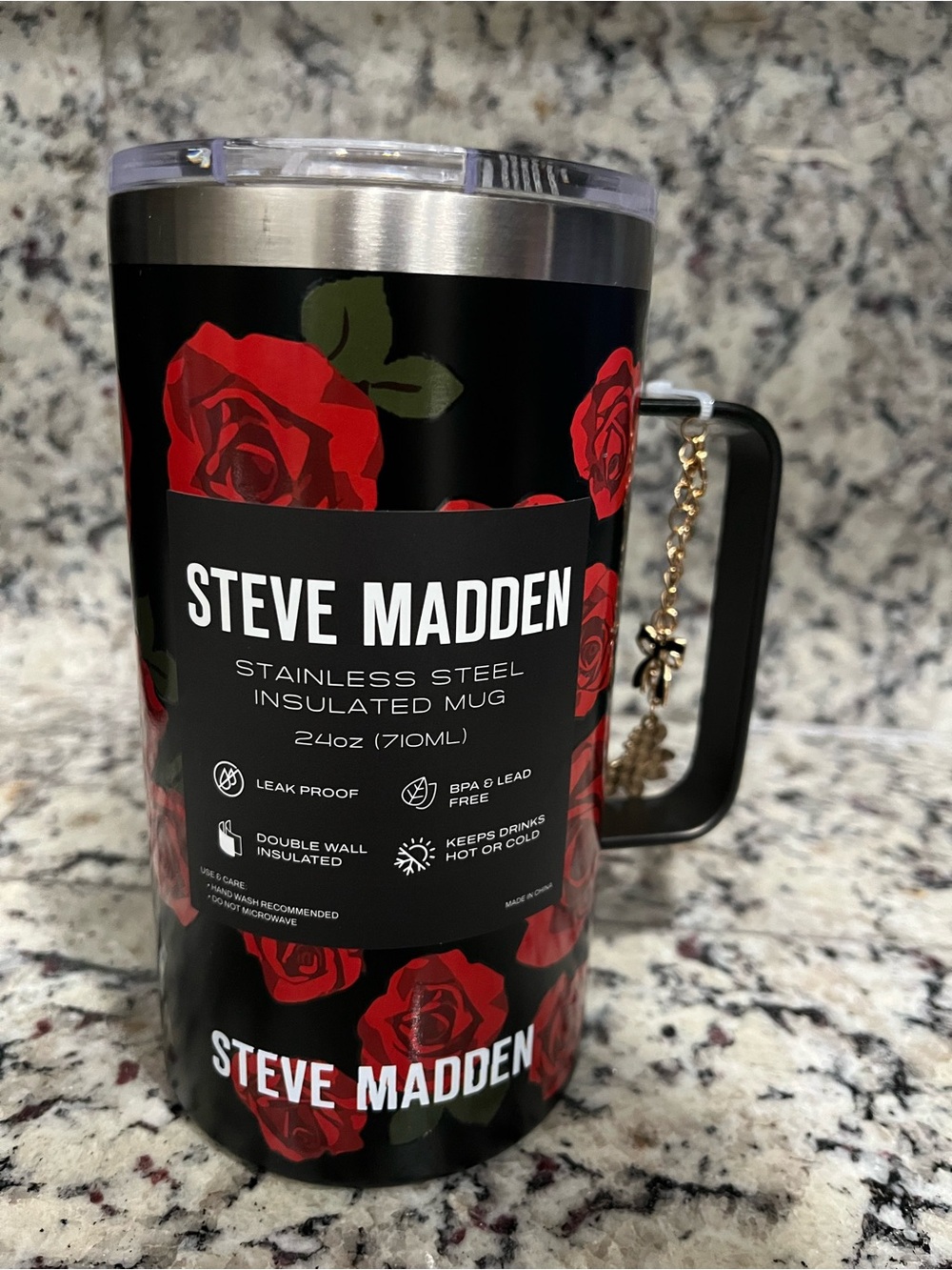 Steve Madden Stainless Steel Insulated Mug - 24oz